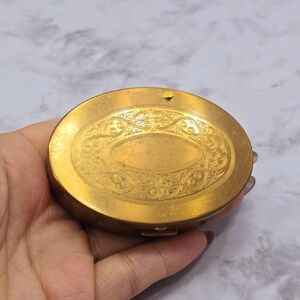 Vintage Elgin America Gold Tone Powder Compact